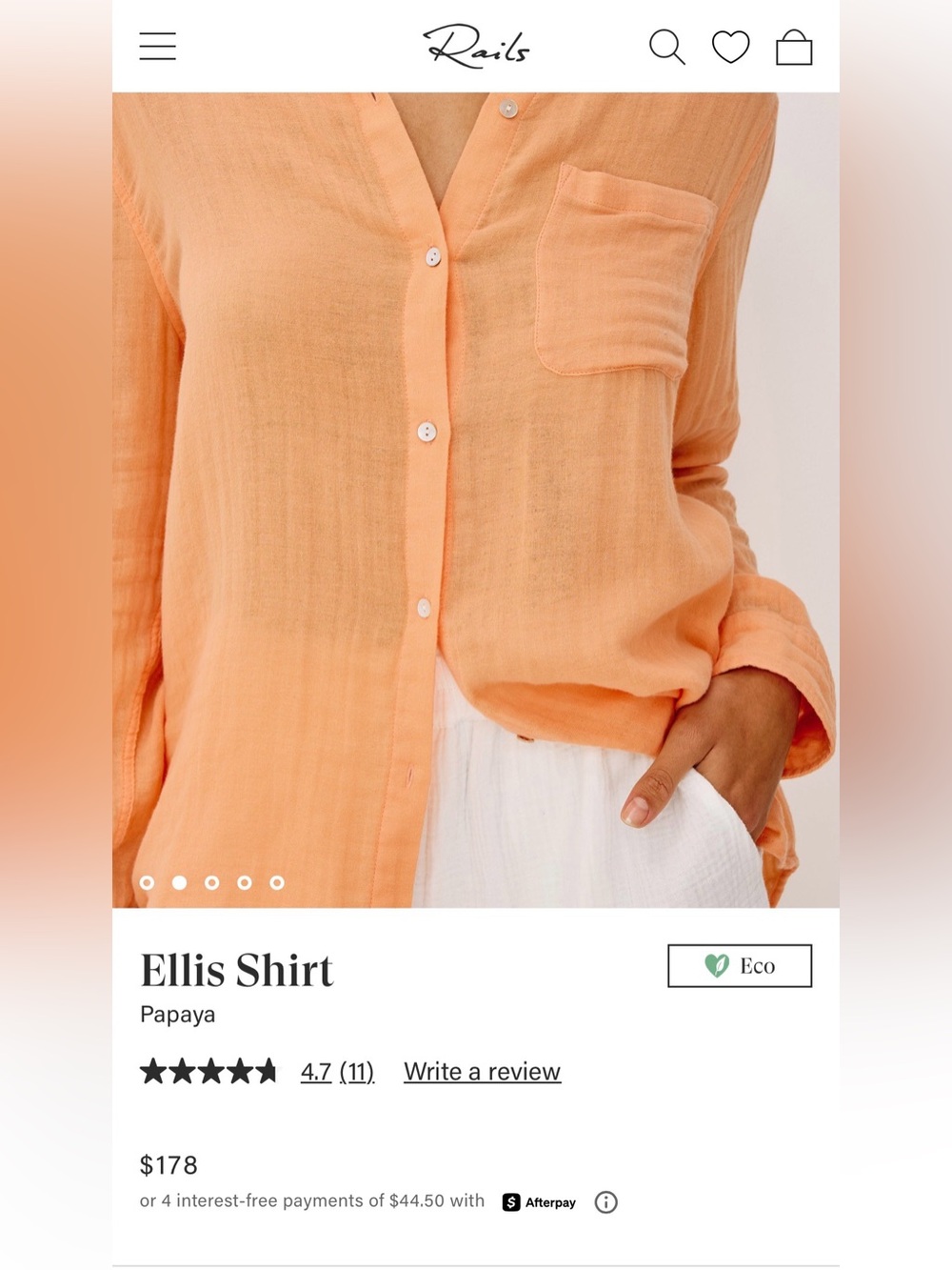 Rails “Ellis” Button-Down Shirt - Picture 3 of 9